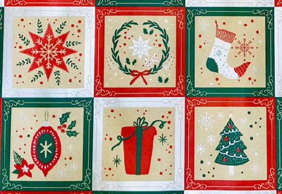 PAPEL DE REGALO KRAFTS NAVIDEÑO VERDE