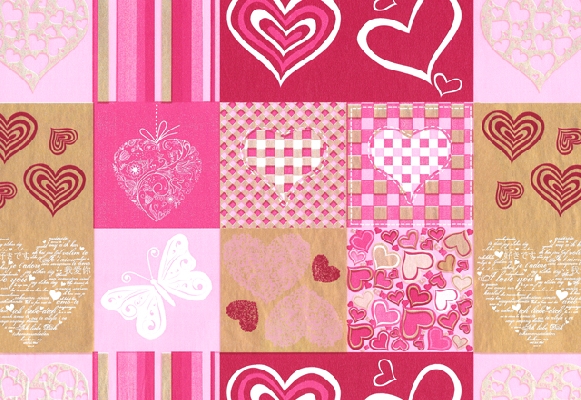 PAPEL DE REGALO PREMIUM CORAZÓN FONDO BORRAVINO