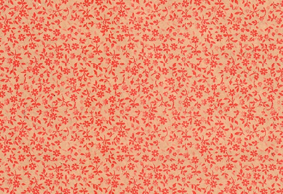 PAPEL DE REGALO KRAFTS FLORCITA ROJO